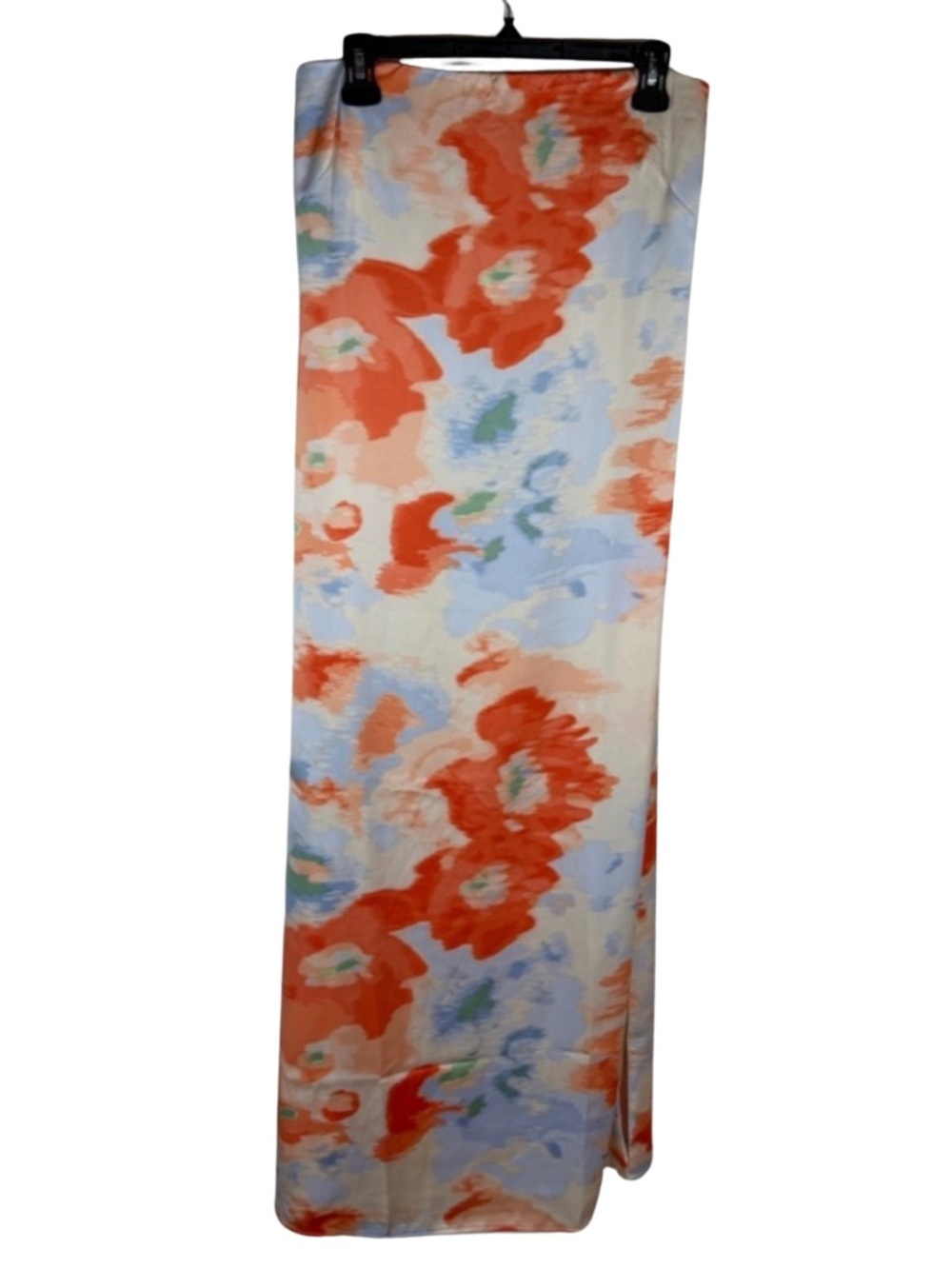 Abercrombie & Fitch Blue Strapless Floral Maxi Dress Large Petite - Picture 6 of 9